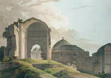 Die Ruinen des Palastes in Madurai, 1798